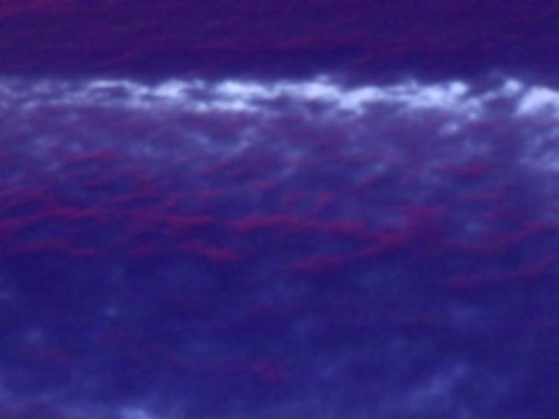 pink clouds on blue sky