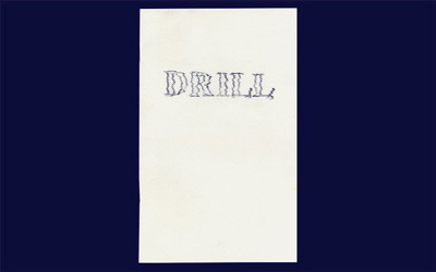 white book cover with carbon trace drill cover