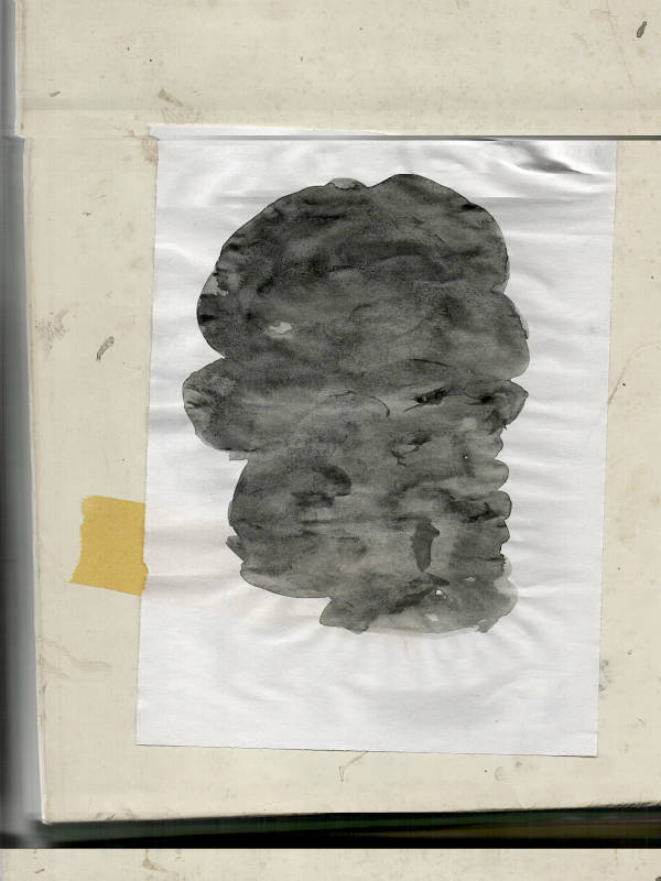 watercolor painting, a pile of stones