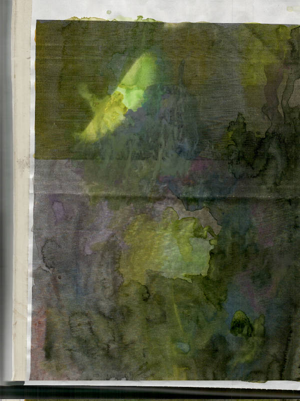 watercolor painting in a gloomy entangled mood